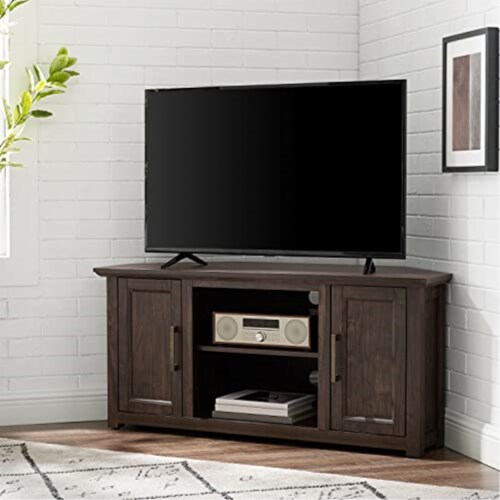 Crosley Camden Corner TV Set - Walnut Finish Perspective: front