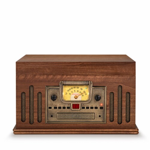 Crosley Musician Entertainment Center 3-Speed Turntable Perspective: front