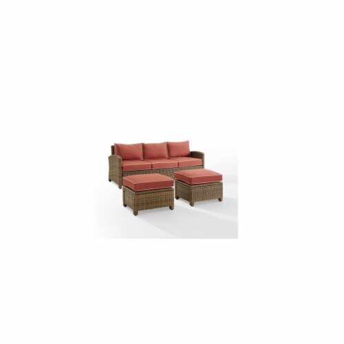 Bradenton sofa with sangria cushions discount