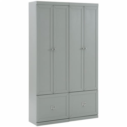 Crosley Furniture Harper Modern Wooden Pantry Closet in Gray Set