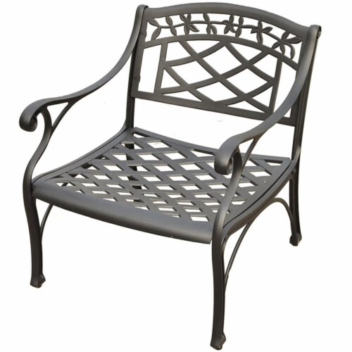 Sedona Club Chair-Black Perspective: front