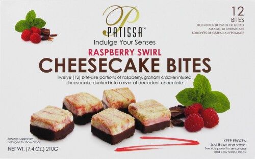Patissa Raspberry Cheesecake Bites Perspective: front