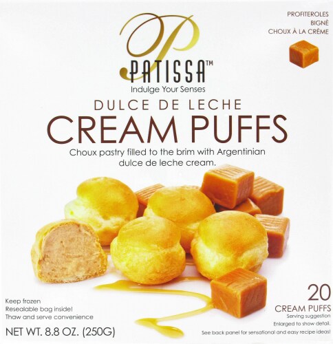 Patissa Dulce De Leche Cream Puffs Perspective: front