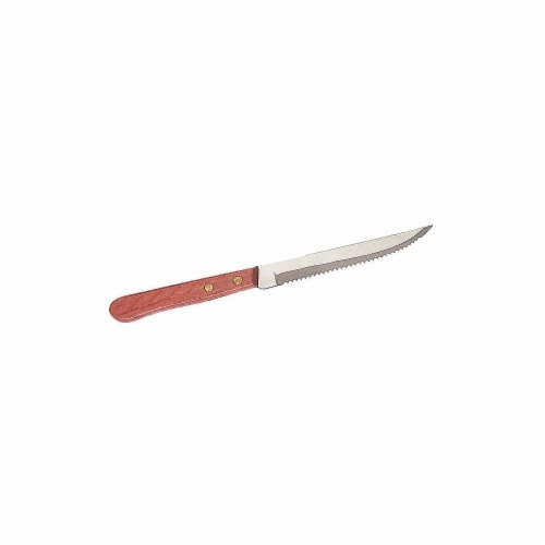 Crestware Steak Knife,4-3/4 in. L,Wood Handle,PK12  SKPW2 Perspective: front
