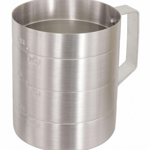 Crestware Measuring Cup,Aluminum,1/2 qt. Dry  MEA05D Perspective: front