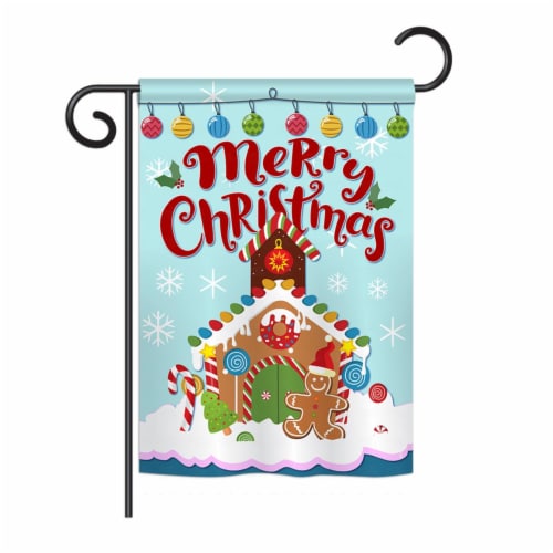 Breeze Decor BD-XM-G-114151-IP-BO-DS02-US Christmas Gingerbread House Winter - Seasonal Chris Perspective: front