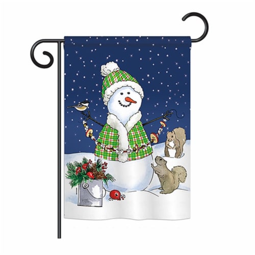 Breeze Decor BD-WT-G-114210-IP-BO-DS02-US 13 x 18.5 in. Decorating with Snowmen Winter - Seas Perspective: front