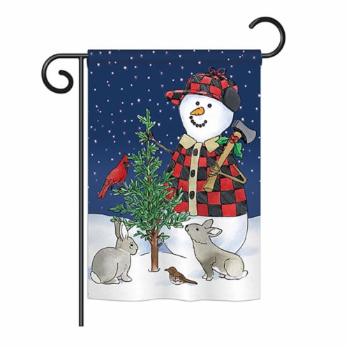 Breeze Decor BD-WT-G-114211-IP-BO-DS02-US 13 x 18.5 in. Lumberjack Snowmen Winter - Seasonal Perspective: front