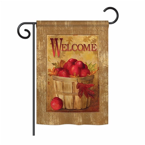 Breeze Decor BD-FT-G-117042-IP-BO-DS02-US Welcome Apple Basket Food - Everyday Fruits Impress Perspective: front