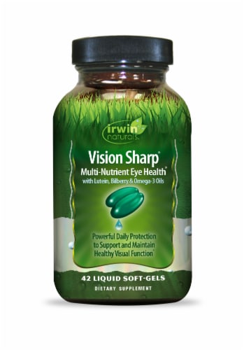 Irwin Naturals Vision Sharp Eye Health Liquid Softgels Perspective: front