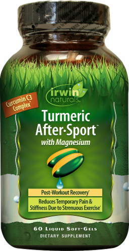 Irwin Naturals Turmeric After Sport Recovery Supplement Perspective: front