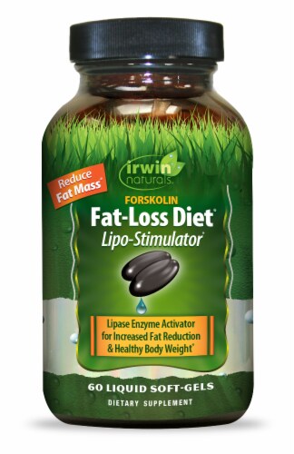 Irwin Naturals Forskolin Fat Loss Diet Soft-Gels Perspective: front