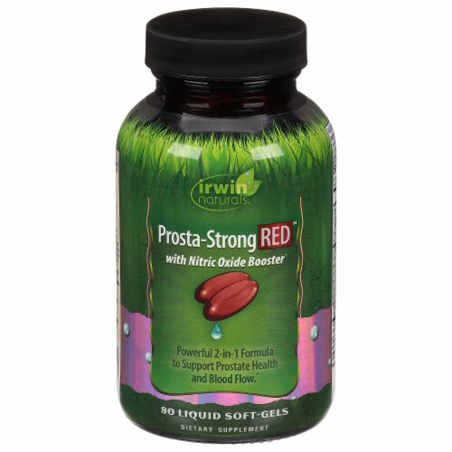 Irwin Naturals® Prosta-Strong Red Prostate Health Support Liquid Soft Gels Perspective: front