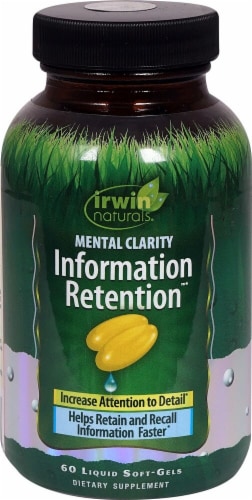 Irwin Naturals  Mental Clarity Infomation Retenion™ Perspective: front