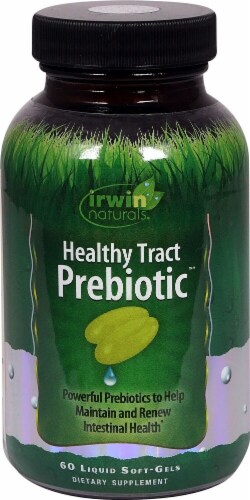 Irwin Naturals Healthy Tract Prebiotic Softgels Perspective: front