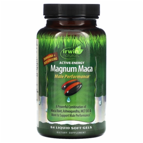 Irwin Naturals Magnum Maca Male Performance - 84 Liquid Soft-Gels Perspective: front