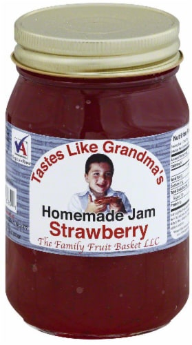 The Family Fruit Basket Strawberry Jam Perspective: front
