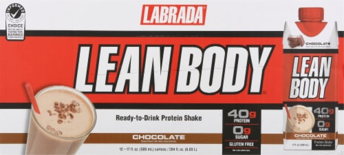 Labrada® Lean Body Ready-to-Drink Chocolate Protein Shake Perspective: front