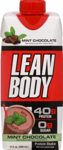 Labrada Lean Body Mint Chocolate High Protein Shake Perspective: front