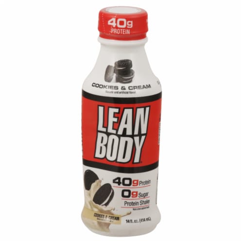 Lean Body Cookies & Cream Protein Shake Perspective: front