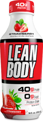 Lean Body® Strawberry Protein Shake Perspective: front