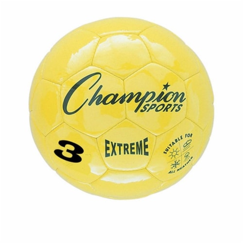 overraskelse salgsplan årsag Champion Sports CHSEX3YL 3 Size Extreme Series Soccer Ball - Yellow, 1 -  Ralphs