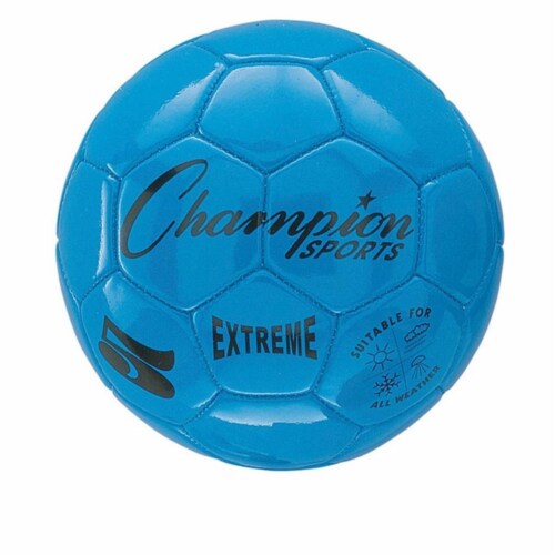 Champion Sports CHSEX5BL 5 Size Extreme Series Soccer Ball - Blue Perspective: front