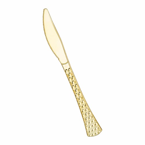 Shiny Gold Glamour Cutlery Disposable Plastic Knives (600 Knives), 600 ...