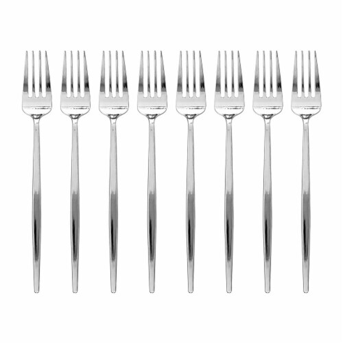Shiny Silver Moderno Disposable Plastic Dessert Forks (300 Forks), 300 ...
