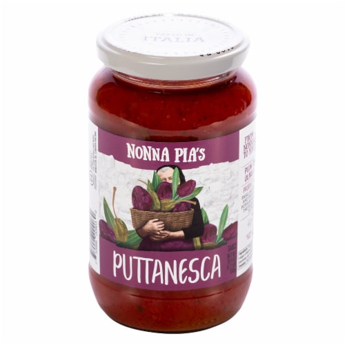 Nonna Pia's Puttanesca Pasta Sauce Perspective: front