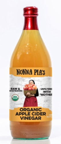 Nonna Pia's Organic Apple Cider Vinegar Perspective: front