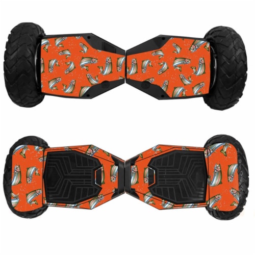 MightySkins SWT6-Trout Collage Skin for Swagtron T6 Off-Road Hoverboard - Trout Collage Perspective: front