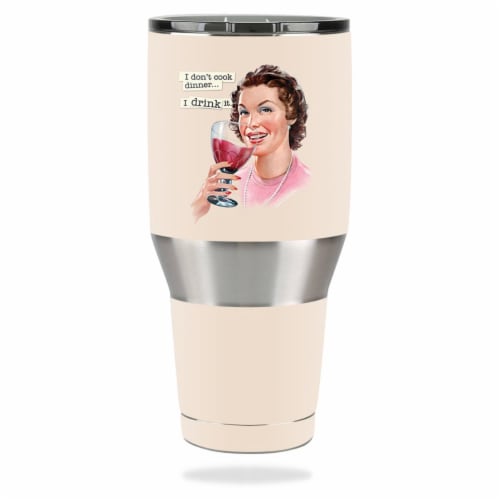 MightySkins OZTUM40-Wine Cook Skin for Ozark Trail 40 oz Tumbler - Wine Cook Perspective: front