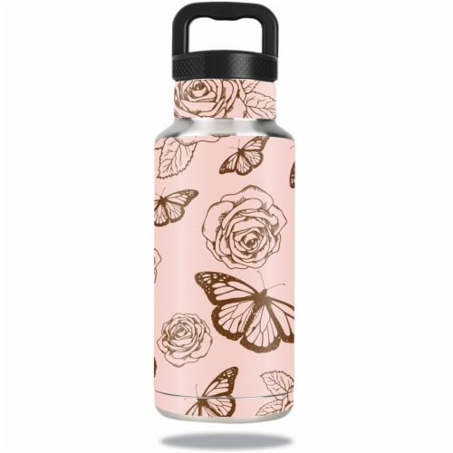 MightySkins OZBOT36-Butterfly party Skin for Ozark Trail 36 oz Water Bottle - Butterfly Garde Perspective: front