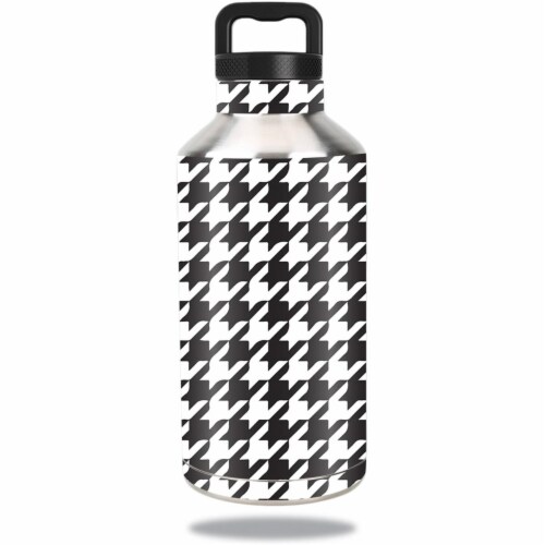 MightySkins OZBOT64-Houndstooth Skin for Ozark Trail Water Bottle 64 oz - Houndstooth Perspective: front
