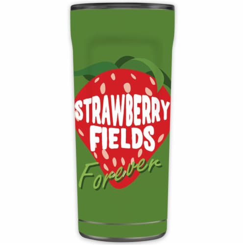 MightySkins OTEL20-Strawberry Fields Forever Skin for Otterbox Elevation Tumbler 20 oz - Stra Perspective: front