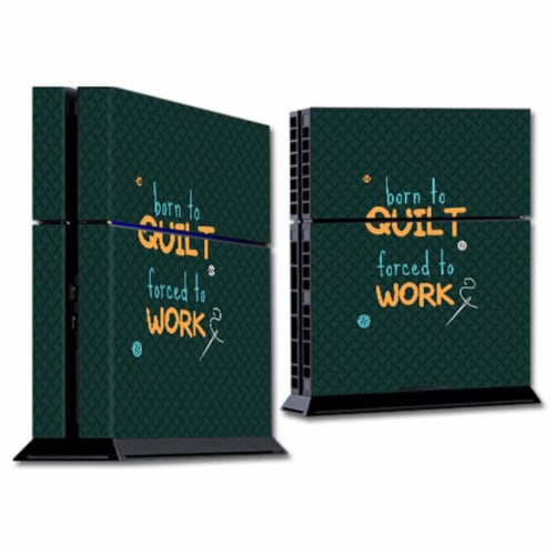 MightySkins SOPS4-Born To Quilt Skin for Sony Playstation PS4 Console - Born to Quilt Perspective: front