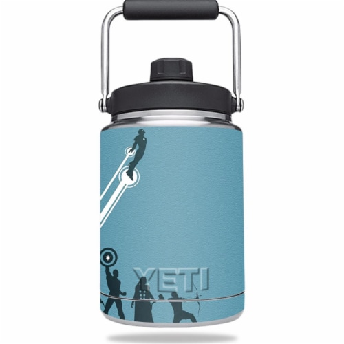 MightySkins YERAMJUG-Super Squad Skin for Yeti Rambler 0.5 gal Jug - Super Squad Perspective: front