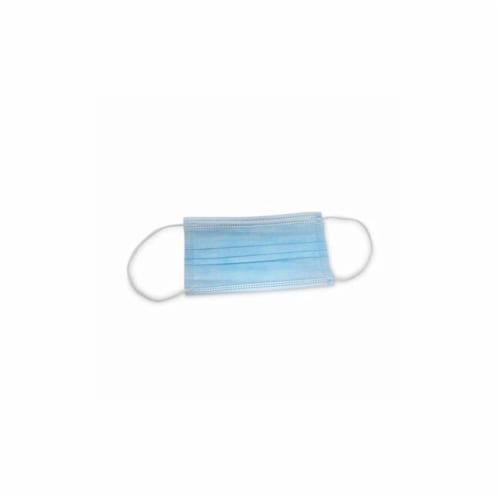 Three-Ply General Use Face Mask, Blue/White, 2,500/Carton Three-Ply General Use Face Mask, Blue/White, 2,500/Carton