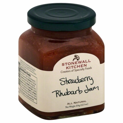 Stonewall Kitchen Strawberry Rhubarb Jam Perspective: front