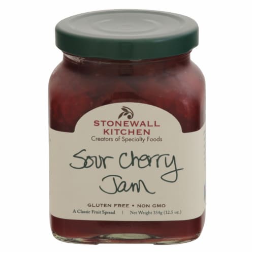 Stonewall Kitchen Sour Cherry Jam Perspective: front