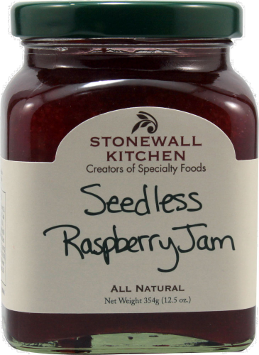 Stonewall Kitchen Seedless Raspberry Jam Perspective: front