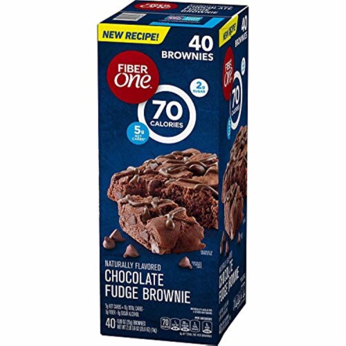 Fiber One Brownies Chocolate Fudge (40 ct.) (pack of 2) Perspective: front
