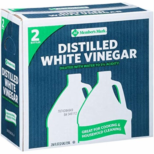 Member's Mark Distilled White Vinegar 1 gal. jug, 2 ct. A1 Perspective: front