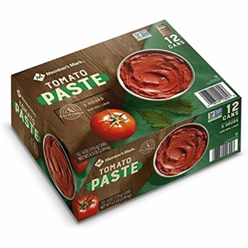Member's Mark Tomato Paste 6 oz., 12 ct. A1 Perspective: front