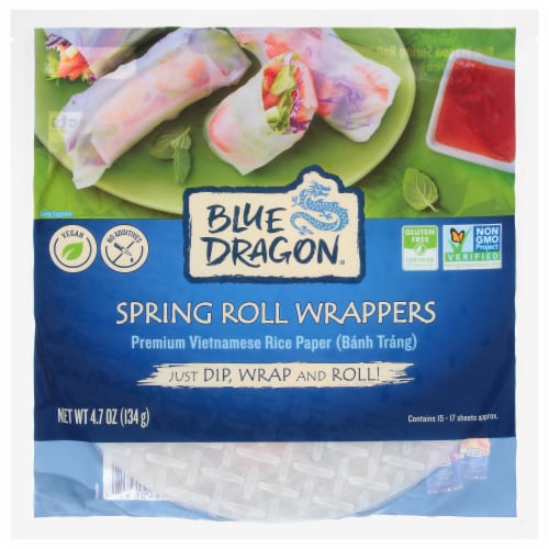 Blue Dragon® Spring Roll Wrappers Perspective: front