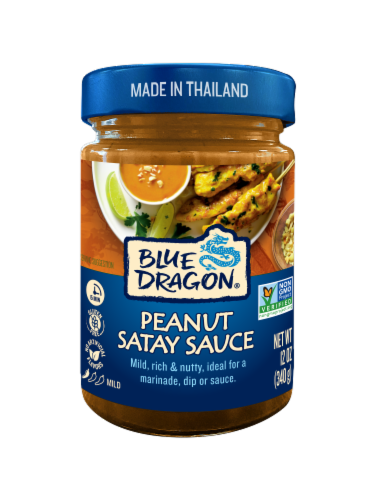 Blue Dragon® Peanut Satay Sauce Perspective: front