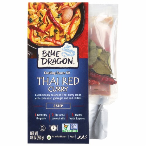 Blue Dragon® Thai Red Curry Cooking Sauce Kit Perspective: front