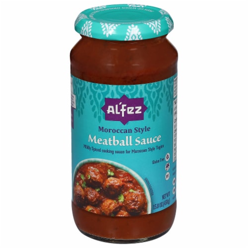 Alfez Moroccan Style Meatball Sauce Perspective: front