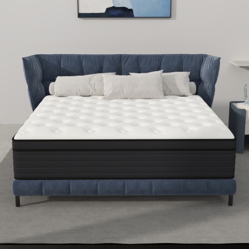 Chevni 12 Inch King Size Mattress In A Box Hybrid Spring Memory Foam Bed Mattresses King 12 Inch Fred Meyer